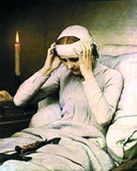 wurde unterdrückt. Anne Catherine fand Gastfreundschaft als Haushälterin eines Priesters; aber bald wurde sie